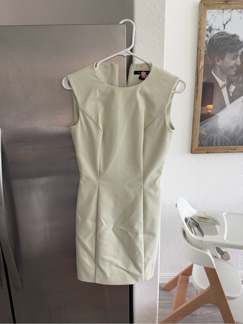 French Connection Sleeveless Green Sheath Dress